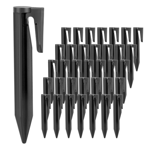 1 Set Landscape Edging Stakes, Plastic Landscape Anchoring Spikes, Flower Fruit Tree Press Nails for Garden, Tent, Lawn Edging, Weed Barriers, Turf