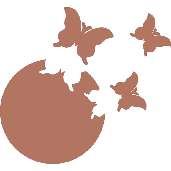 1 Set Large 3D Butterflies Mirror Stickers Butterfly Wall Decor Removable Mirrors Decals DIY Animal Murals Sticker with 30Pcs Double-Sided Tapes for Home Bedroom Decors Camel Colorful DIY