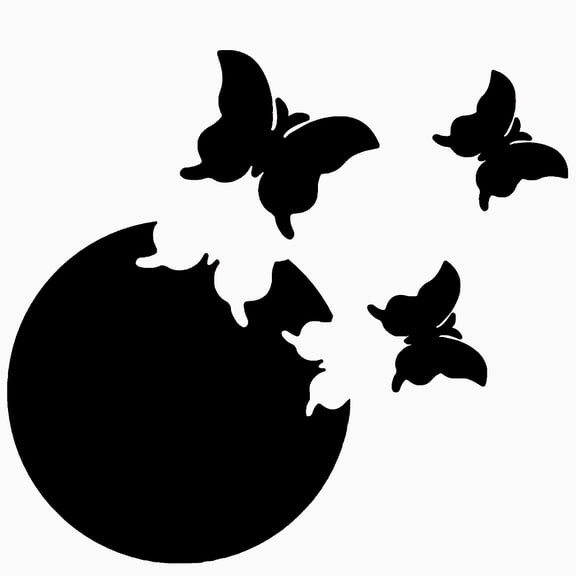 1 Set Large Butterfly Mirror Stickers 3D Butterflies Wall Decor Removable Mirrors Decals DIY Animal Murals Sticker with 30Pcs Double-Sided Tapes