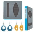 thumbnail image 1 of 1 Set Leather Cutting Die Tassel Drp Earring Wooden Dies Cutting Mold Leather Jewelry Die Cutter Mold with Plastic Protective Box and EVA Foam for DIY Craft, 1 of 8