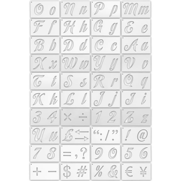 1 Set Letter Stencil For Painting Alphabet Stencil Symbol Number Craft Stencil