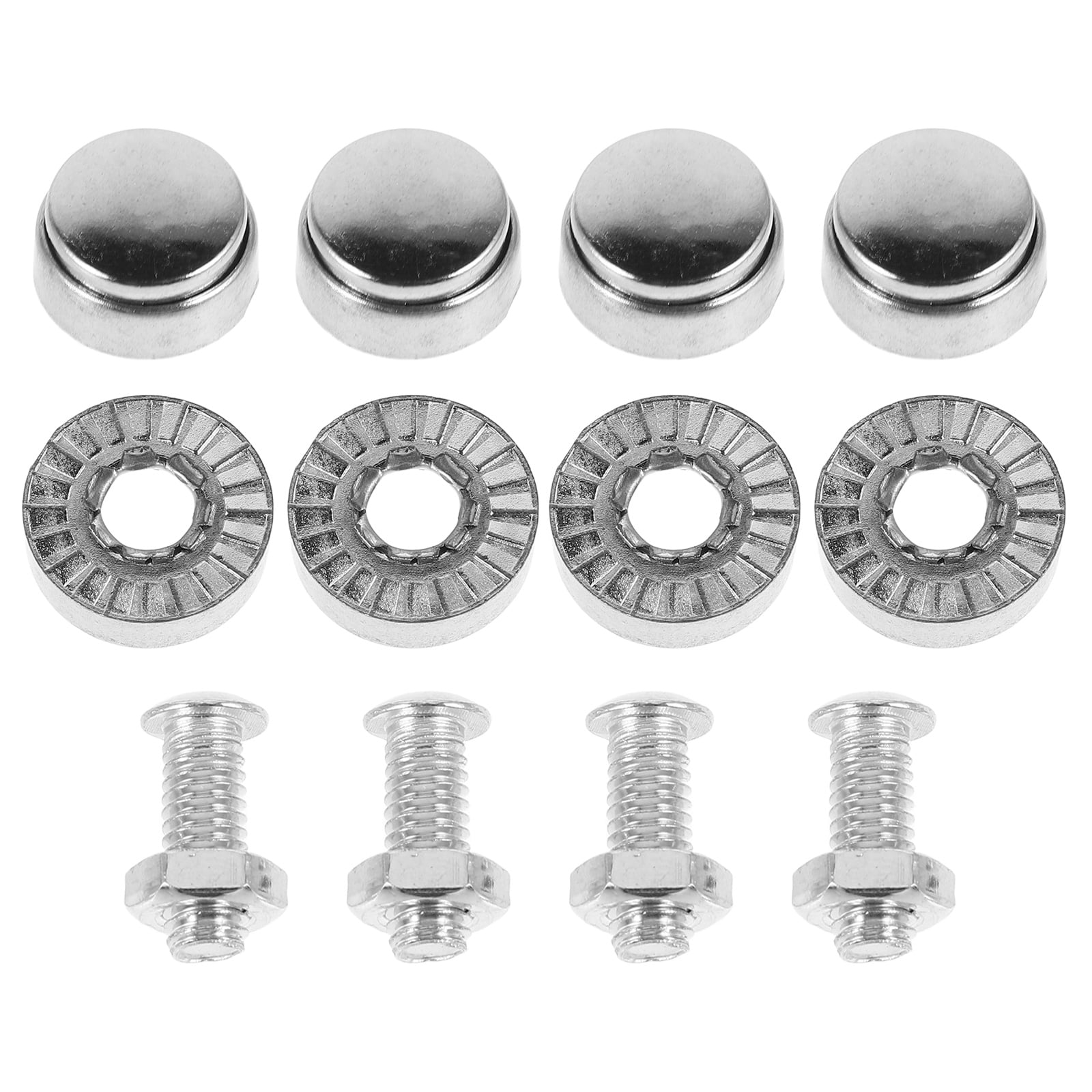 1 Set License Plate Mounting Kit License Plate Screws Motorcycle License Plate Bolts Security Screws License Plate Bolt License Plate Screw Caps