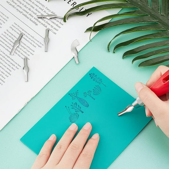 1 Set Linoleum Cutter Tools Carving Engraving Woodcarving Cutter Tool Sets Woodwork Sculptural Woodcut Tools Kit