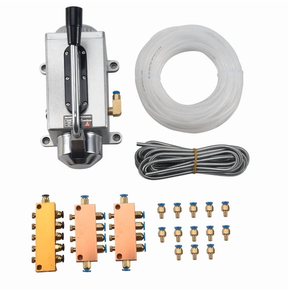 1 Set Lubricating Oil Pump Hand-Actuated Cnc Router Electromagnetic Lubrication Pump Lubricator