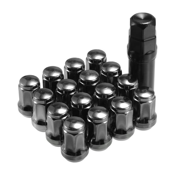 1 Set M12x1.25 Car Wheel Hub Lug Nuts for Honda for Chevy for Nissan for Ford for Buick for Acura Black