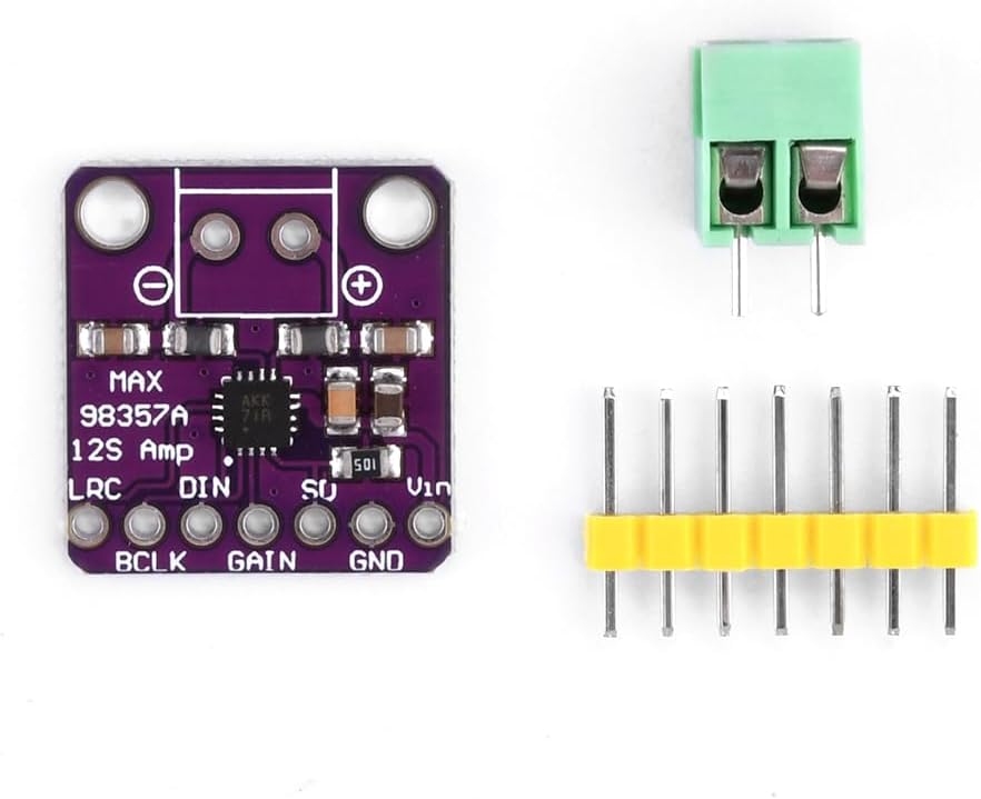 1836 Component Receiver Module 1 Set MAX98357 I2S Audio Amplifier Module, Audio Amplifier Unfiltered ...
