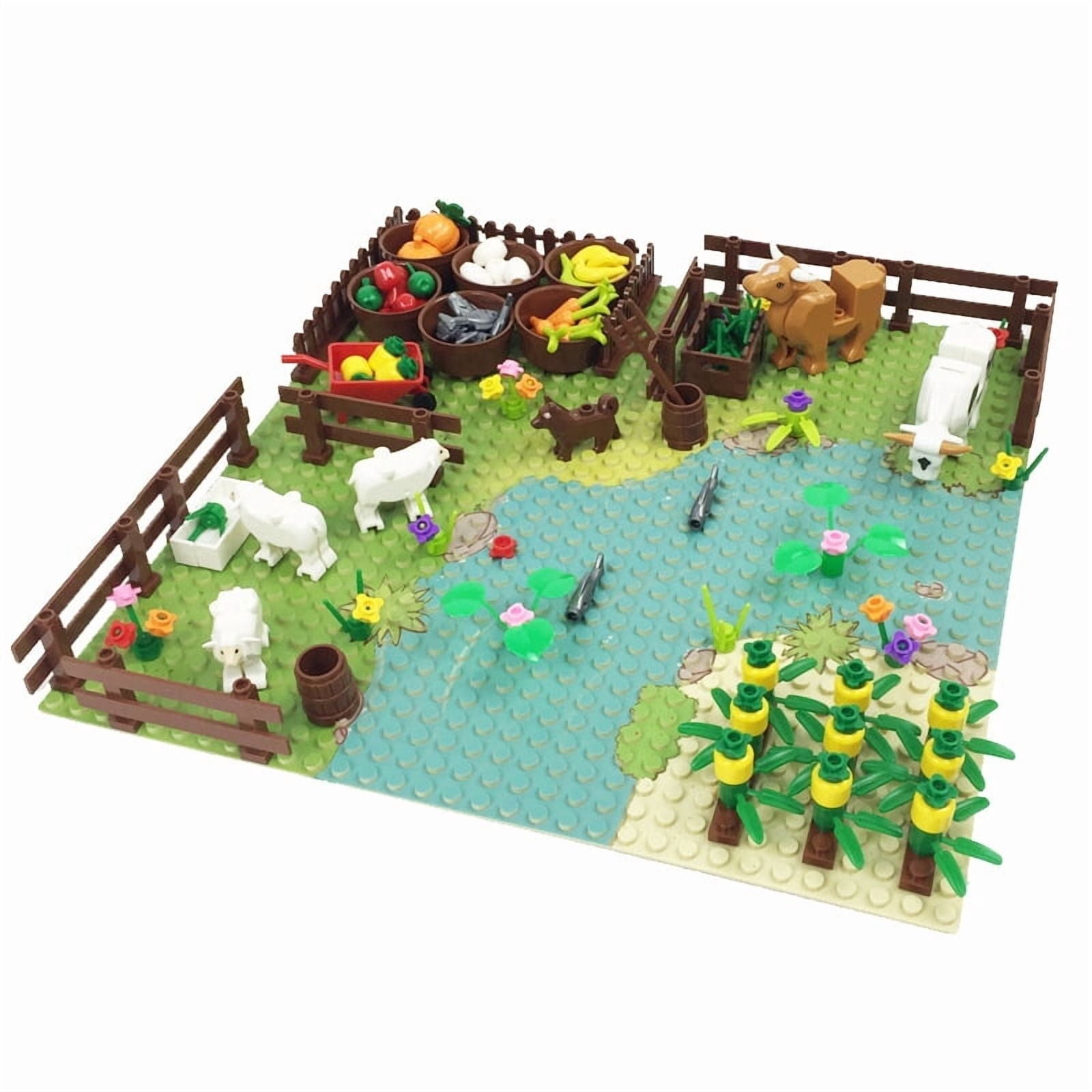 1 Set MOC Scene Building Blocks Set – Pumpkin Field, Chicken Coop ...