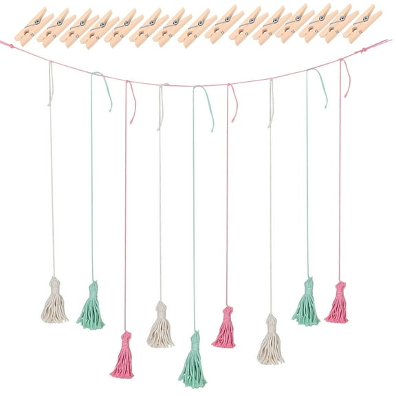 DINHEAROM 1 Set Hanging Photo Display Holder Macrame Wall Decoration For Home Office Nursery Rooms Teen Room Decor