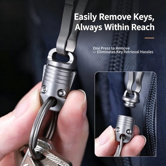 Keychains N Rings 1 Set Magnetic Quick Release Keychain for Car Keys, Alloy with 30mm ...
