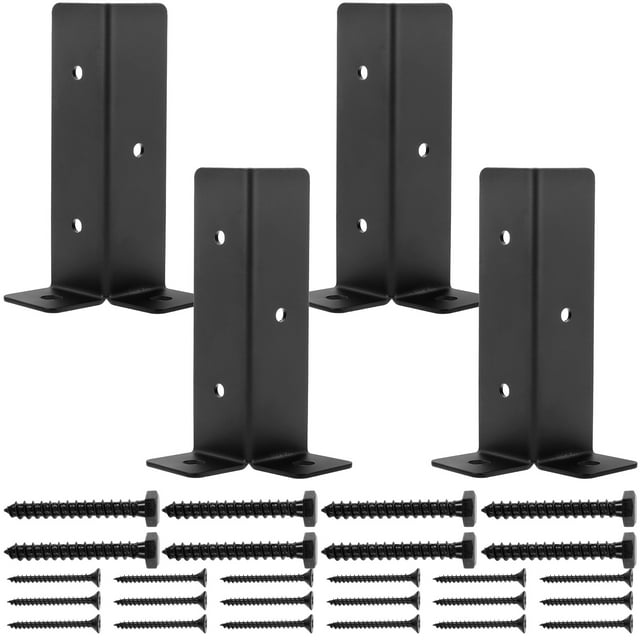 1 Set Mailbox Post Cover Post Base Protector Deck Post Bracket