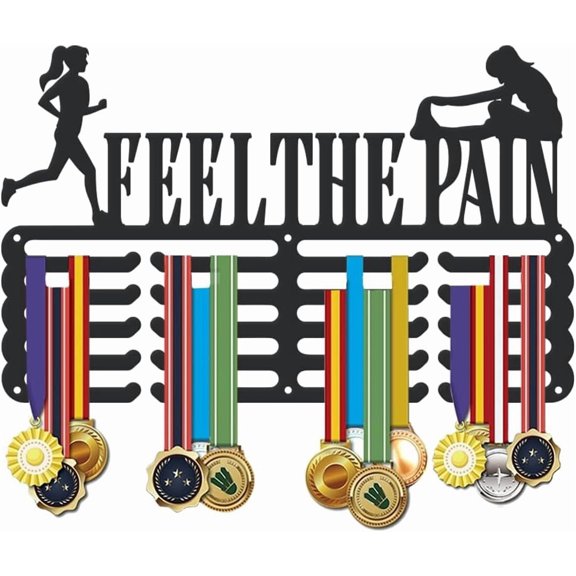 1 Set Medal Holder Medals Display Hanger Rack Holder Frame Rectangle Sports 400x250mm for DIY