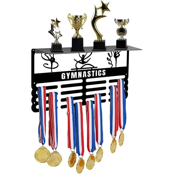 1 Set Medal Shelf Hanger Trophy Shelf Sports Medal Holder Hanging Awards Shelf Medal Hooks Display diy Sports