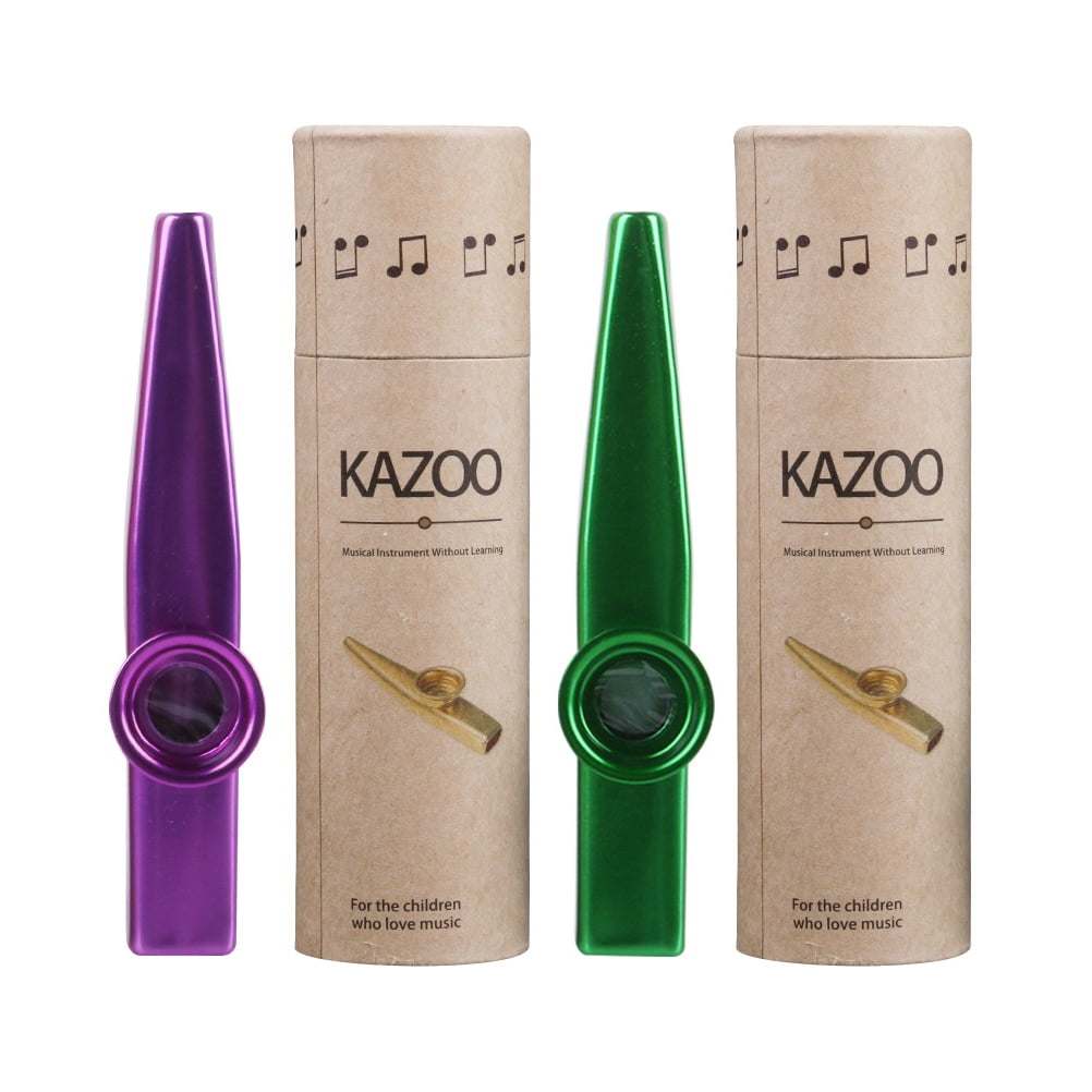 1 Set Metal Kazoo Metallic Kazoos Toys Musical Instruments Flutes