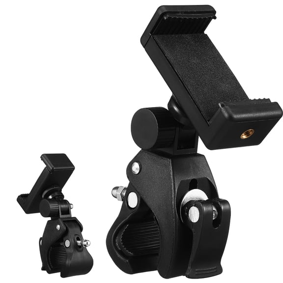 Adjustable Microphone Stand Phone Holder Clip - 1 Set Hands-Free Phone Mount for Mic Stand Use