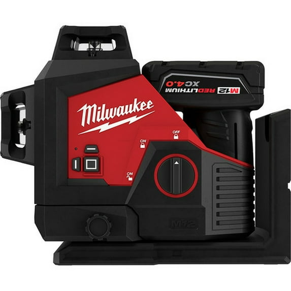 1 Set, Milwaukee 3632-21 M12 Green 360 3-Plane Laser Kit