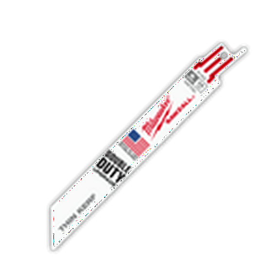 1 Set, Milwaukee 48-00-8182 6 In. 14 Tpi Thin Kerf Sawzall Blades (25 Pk)