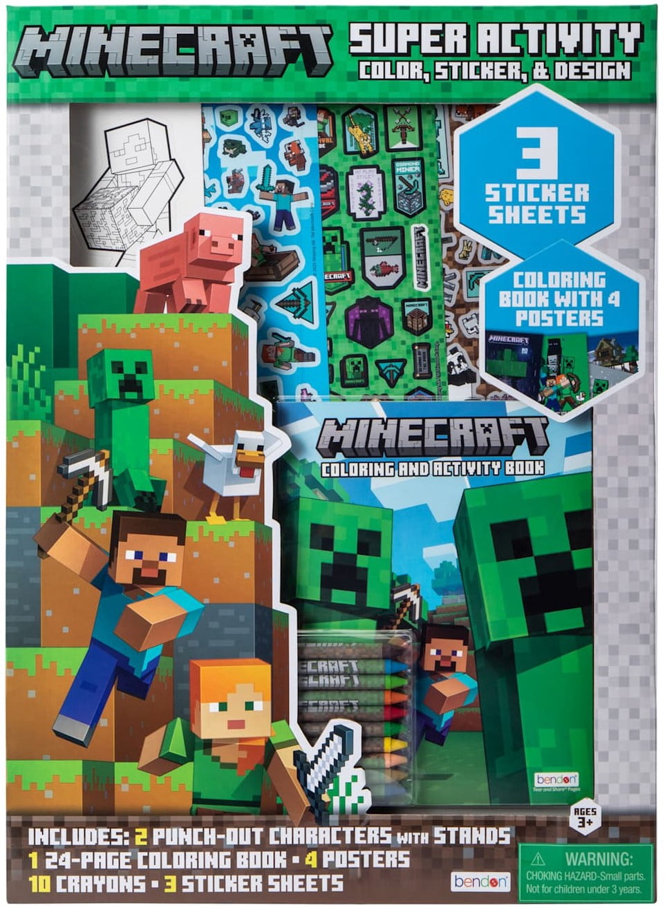Minecraft Super Acivity Color, Sticker & Design Activity Set
