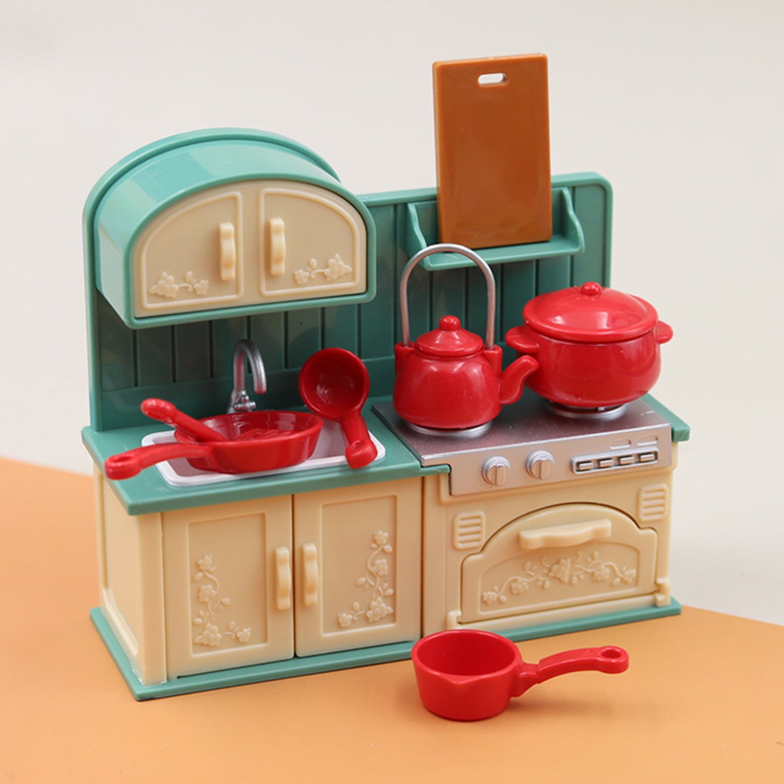 Miniature Real Cooking Kitchen Set installation