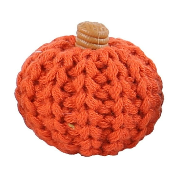 1 Set Mini Knit Pumpkins Set of 5 Autumn Bowl Filler Decorative Pumpkins for Table Orange Tiered Tray Decor Hostess Gift for Thanksgiving Coffee Table Fall, Orange Style A