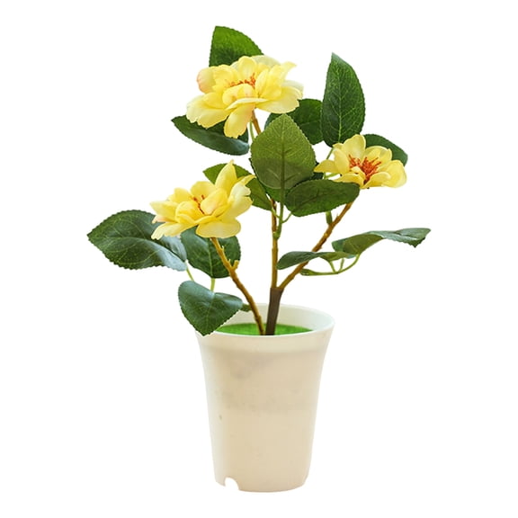 1 Set Mini Phalaenopsis Orchid Plant with Vase - Real Touch Artificial Orchid Flowers for Table Centerpieces, Vivid White Orchid Indoor Room Decor