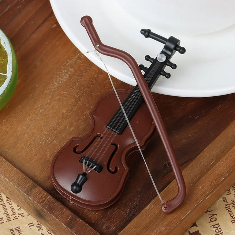 1/12 Dolls House Miniature Plastic Violin Music Instrument Model