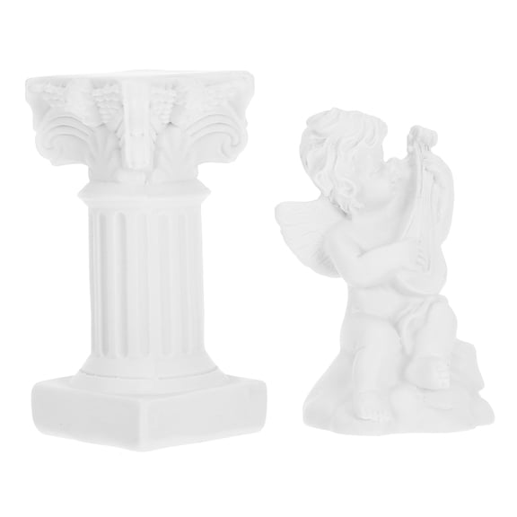 GOOHOCHY Indoor Decoration Miniature Angel Figurines Resin 1 Set 2.6x1.5x1.4in