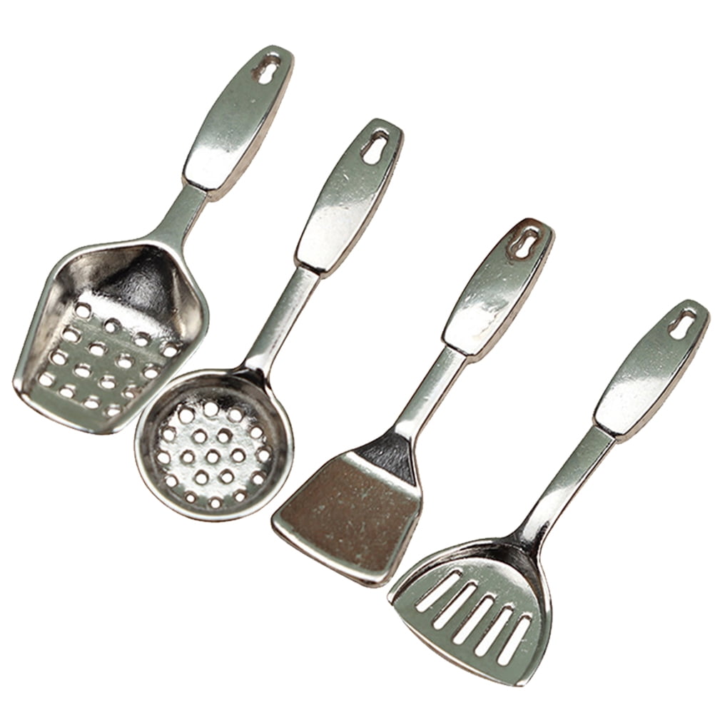 1 Set Miniature Kitchen Alloy Utensils Tiny House Shovels Mini House ...