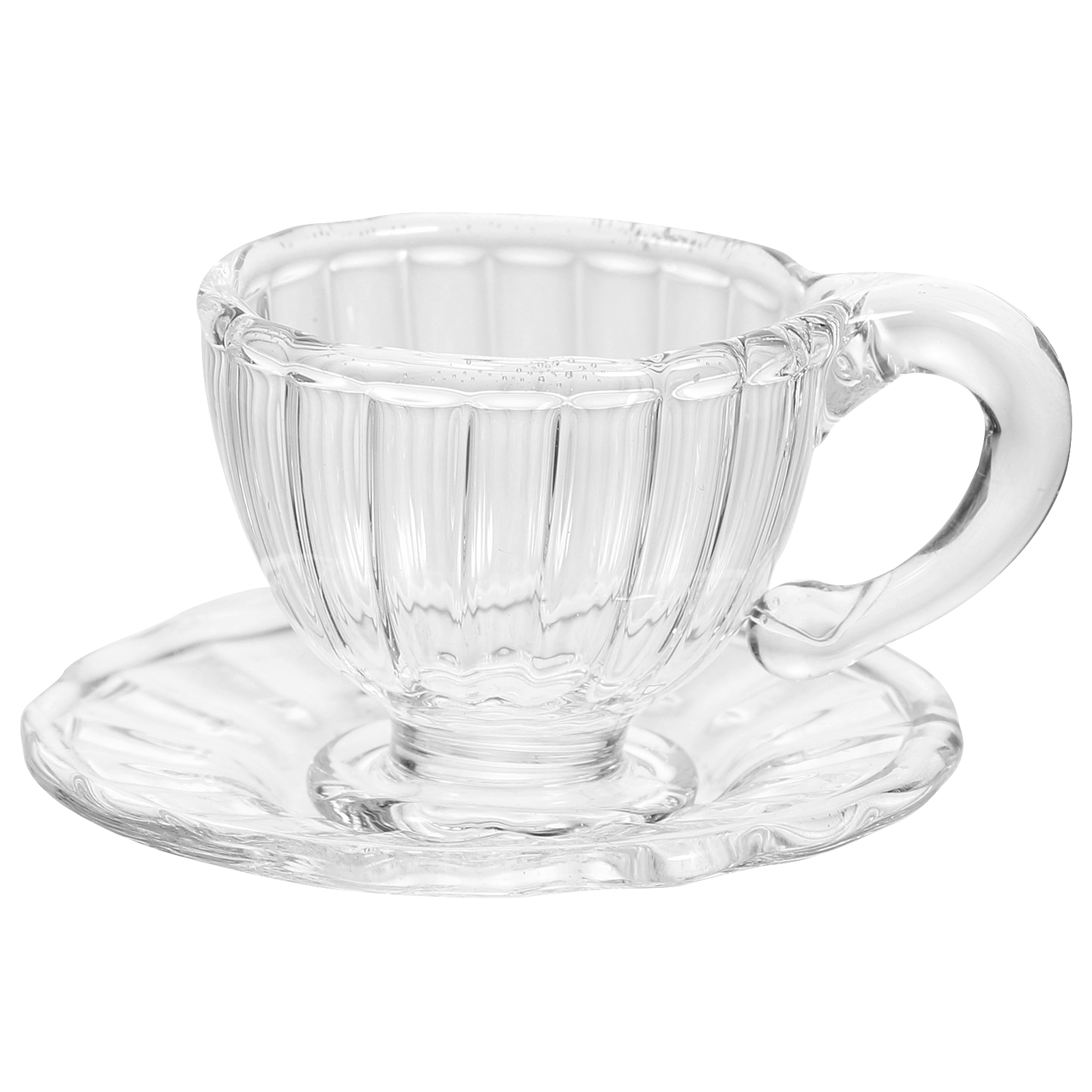 1 Set Miniature Tea Cup And Saucers Doll House Mini Tea Set Micro Scene