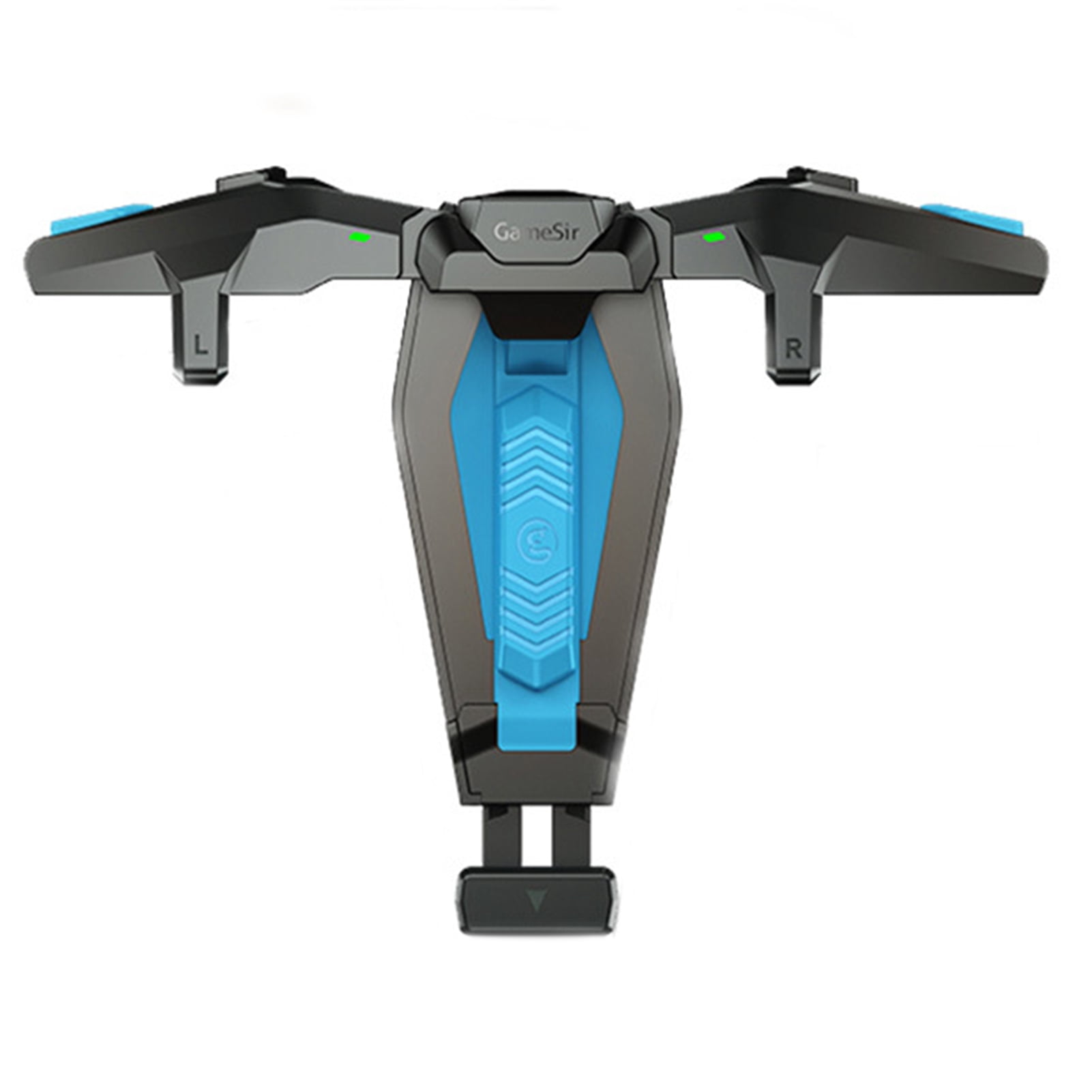 1 Set Mobile Game Handle Gamepad Joystick Triggers Button Foldable Plug and Play Auxiliary Gaming Controller for IOS for Android Phone