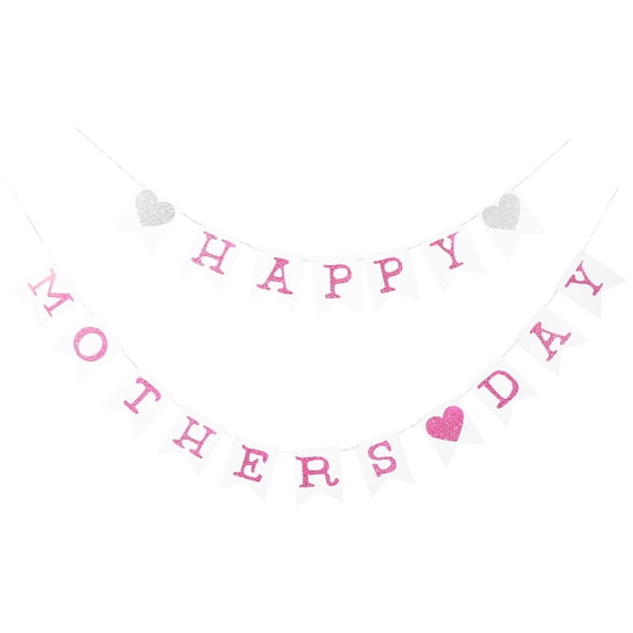 1 Set Mother’s Day Banner Mother's Day Bunting Garland Mother's Day Party Decoration Photo Prop