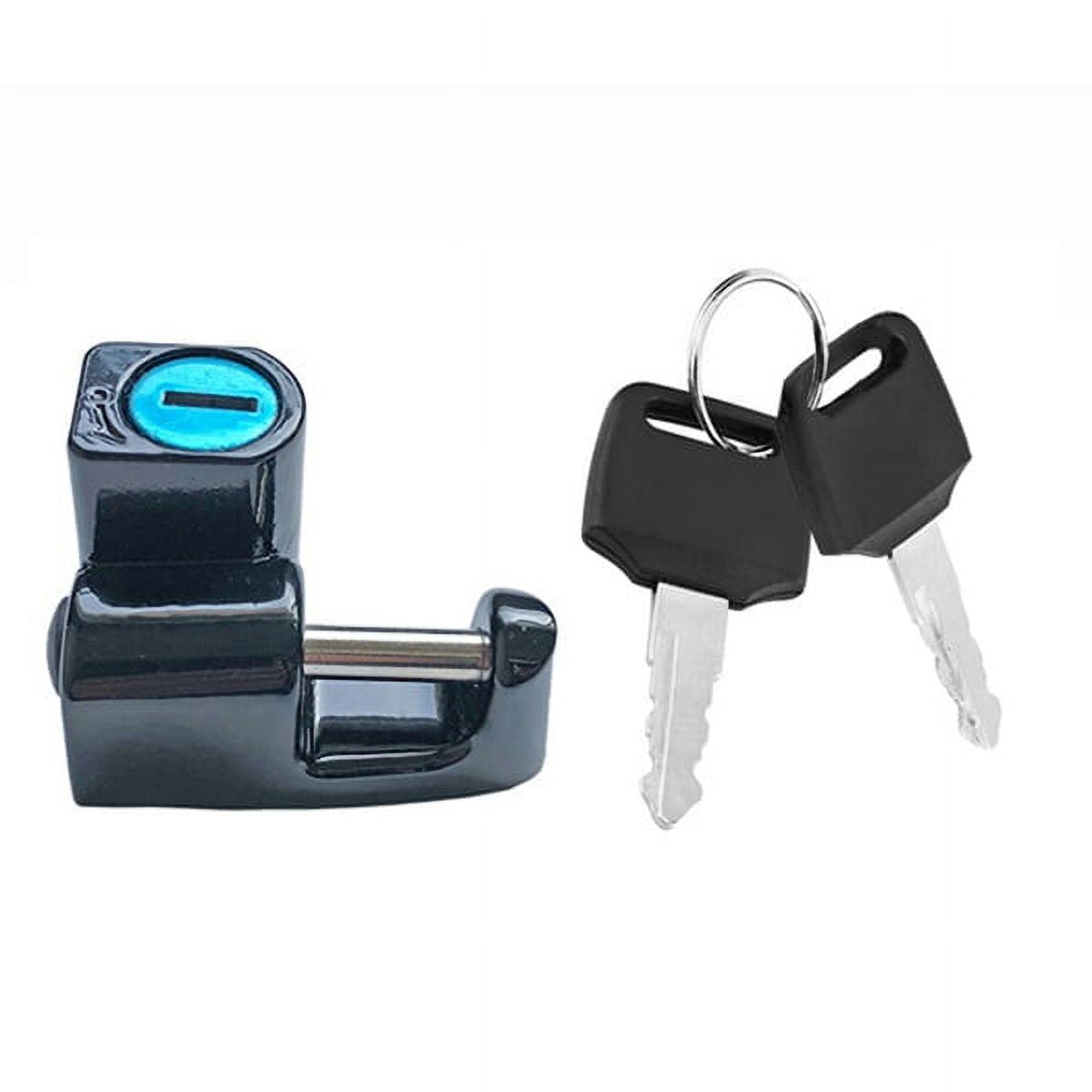 1 Set Motorcycle Helmet Lock Hanger Hook Universal Motorbike and 2 Keys Set2Xk17787