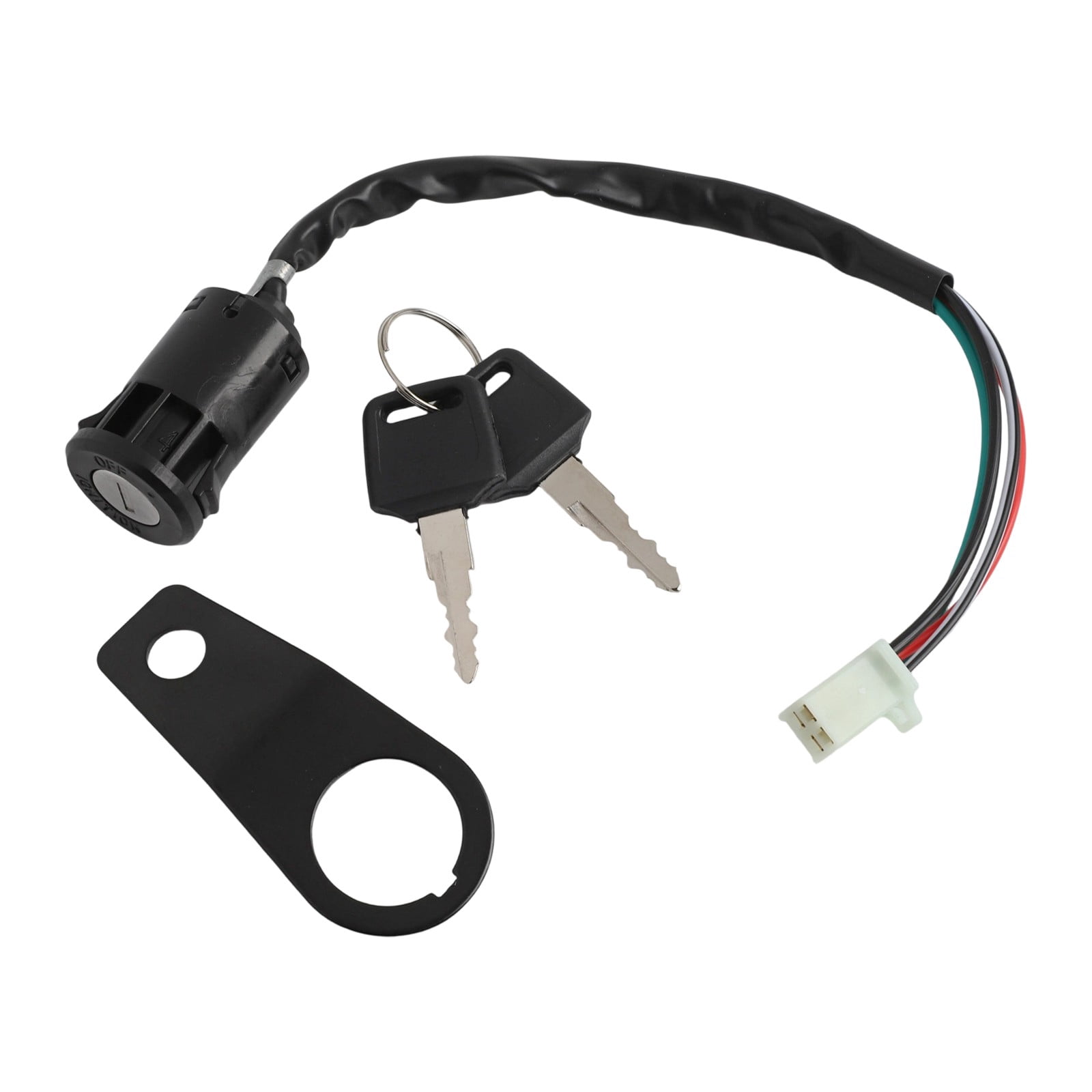 Simple Motorcycle Key Ignition 1 Set Motorcycle Ignition Switch Lock Key With Bracket For 50cc 90cc ...