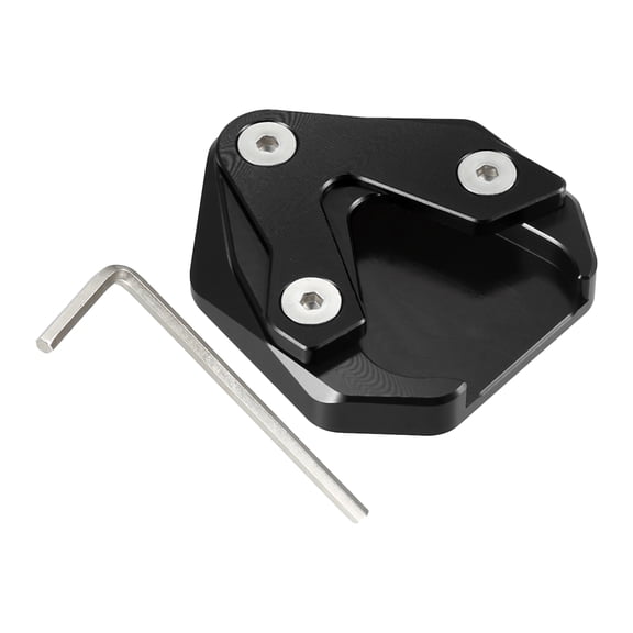 1 Set Motorcycle Kickstand Extension Pad Side Stand Support Plate Black for HONDA CB1300 2020-2023