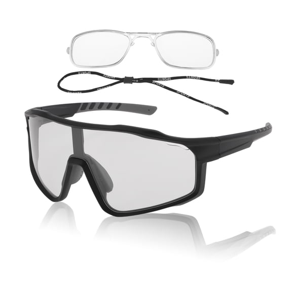 1 Set Motorcycle Riding Goggles Anti-glare Tri-Acetyl Cellulos PC UV400 Shades Glasses for Men and Women Light Gray Lens Black Gray Frame