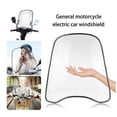 thumbnail image 1 of 1 Set Motorcycle Windshield Wind Deflector Motorbike Clear Windshield Accessory, 1 of 5