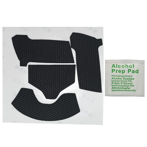 1 Set Mouse Skin Mouse Side Pads Left Right Button Stickers for Viper Ultimate Mice Curved Edges Silicone Grip