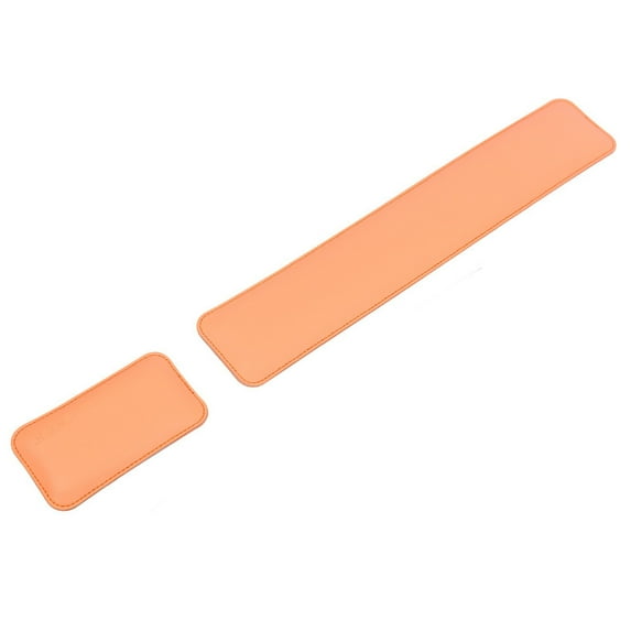 1 Set Mouse Wrist Rest Ergonomic Super Soft Double Sided Faux Leather Slow Rebound Pain Relief Non-slip Computer Mouse Keyboard Wrist Support Pad PC Accessories