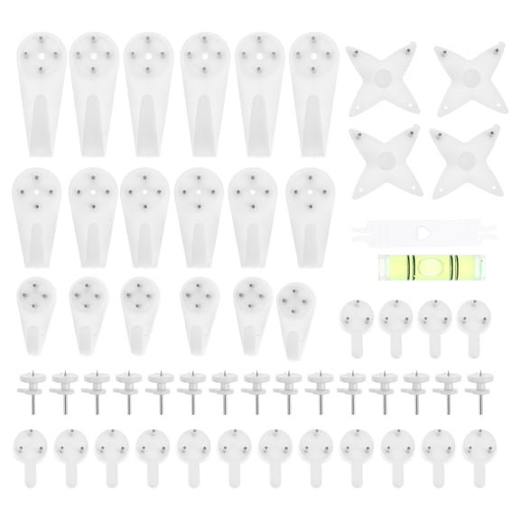 1 Set Multi-Functional Concrete Wall Hangers Concrete Wall Hooks Invisible Nail Hangers No Damage Wall Picture Hanger for Picture Photo Frame Hangers