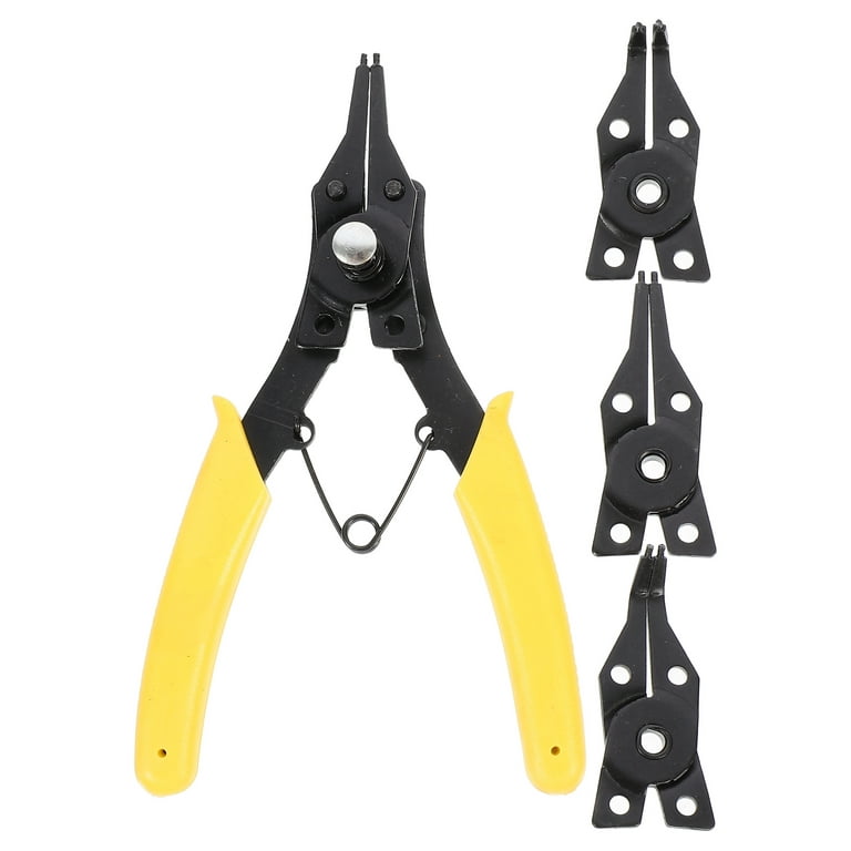 1 Set Multi-functional Snap Ring Plier Tool 4 In 1 Interchangeable Circlip  Plier 