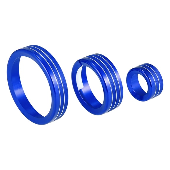 1 Set Multimedia Knob Ring Car Interior for Alfa Romeo Stelvio 2015-2020 for Alfa Romeo Giulia 2017-2019 Blue