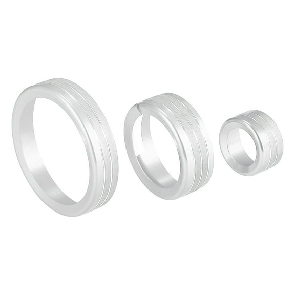 1 Set Multimedia Knob Ring Car Interior for Alfa Romeo Stelvio 2015-2020 for Alfa Romeo Giulia 2017-2019 Silver Tone