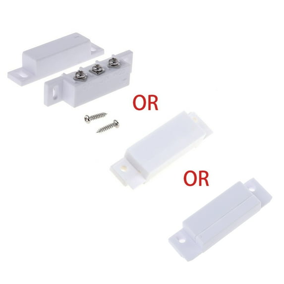 1 Set NO NC Magnetic Door Window Contact Sensor Alarm Reed Switch Fit for GPS Alarm or Other Device with 2 Screws