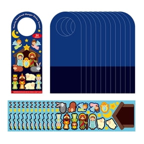 1 Set Nativity Scene Stickers for Kids Puzzle Games Toy Creative Children Christmas Scene Stickers Funny Crafts Gift