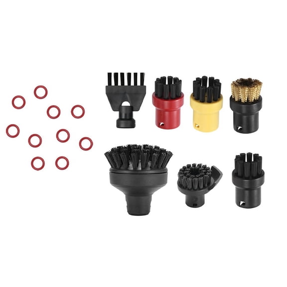 1 Set O-Ring Rubber Ring & 1 Set Round Brush Flat Brush Cleaning Brush