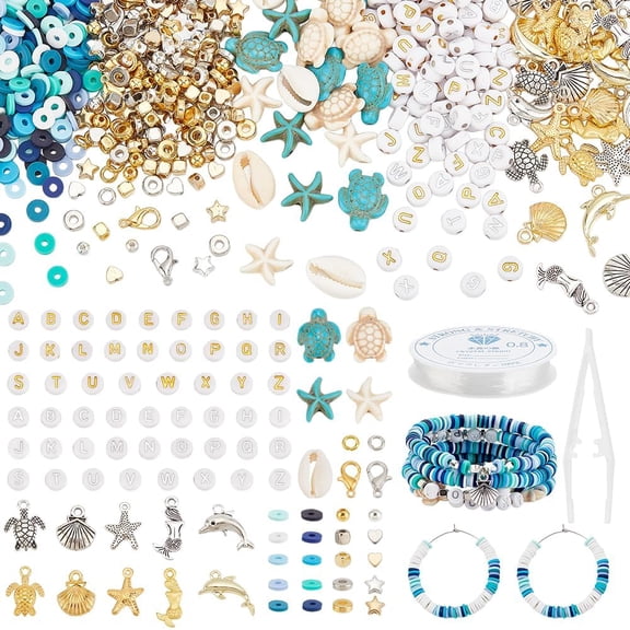 1 Set Ocean Styles DIY Jewelry Making Kits Mixed Color DIY Supplies