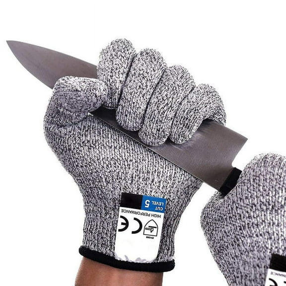 1 Set Of 5 Cut-Proof Wire Gloves Kitchen Woodworking Glass Cut-Proof Stab- Gloves M y11902