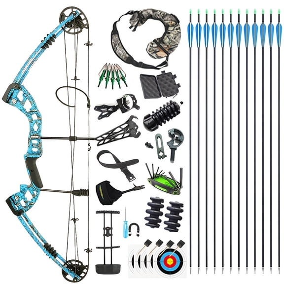 1 Set Of Compound Bow 30-55Ibs Adjustable Compound Bow Outdoor Hunting Competition Training Alloy Equipment High Quality Compound Bow