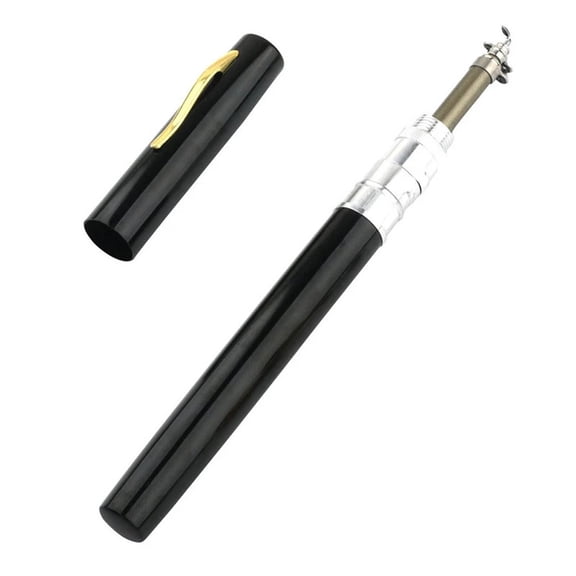 1 Set Of Telescopic Pocket Fishing Rods Pen Style Small Ultra-Short Fishing Rods
