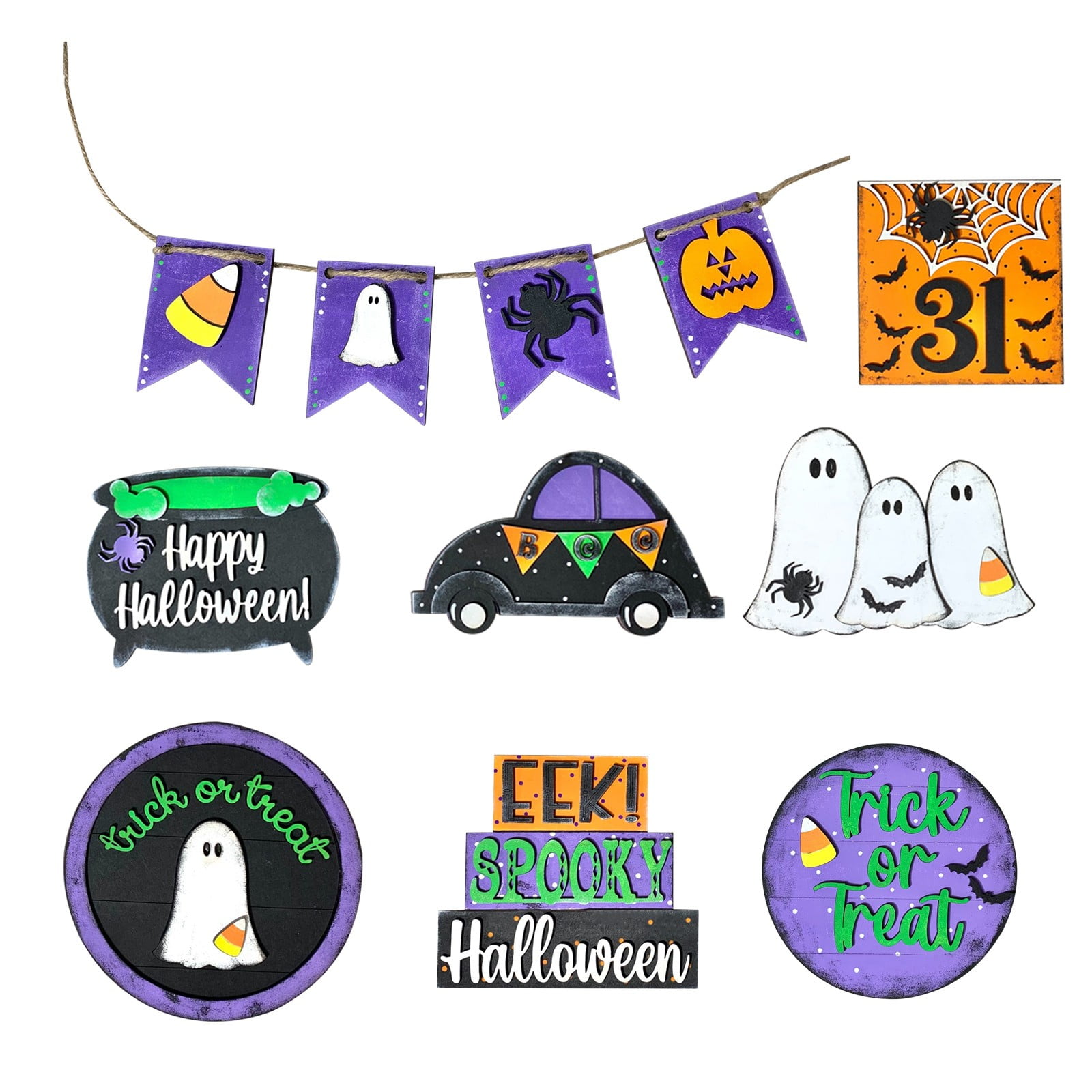 1 Set Of Tiered Tray Decorations Wooden Signs For Home And Wooden Signs