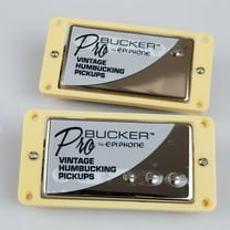1 Set Original Genuine Epi LP Standard PRO Electric Guitar Alnico Humbucker Pickup Nickel / Gold Cover